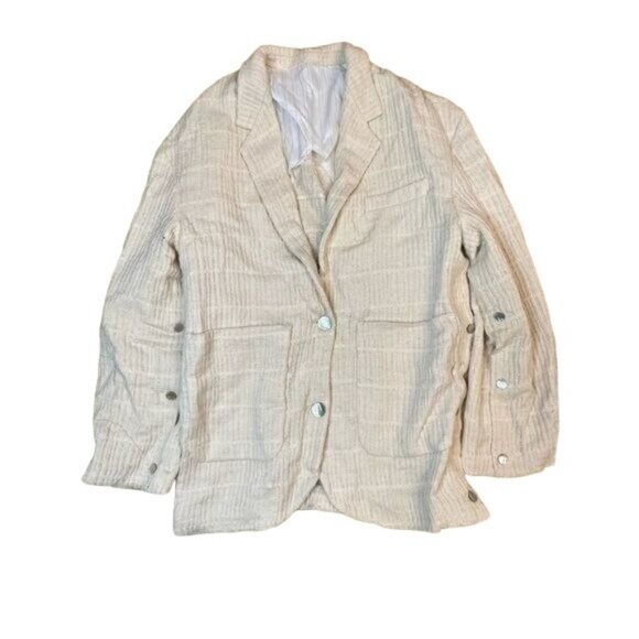 Federico Cina Blazer Openable Jacket in Natural - Picture 1 of 6
